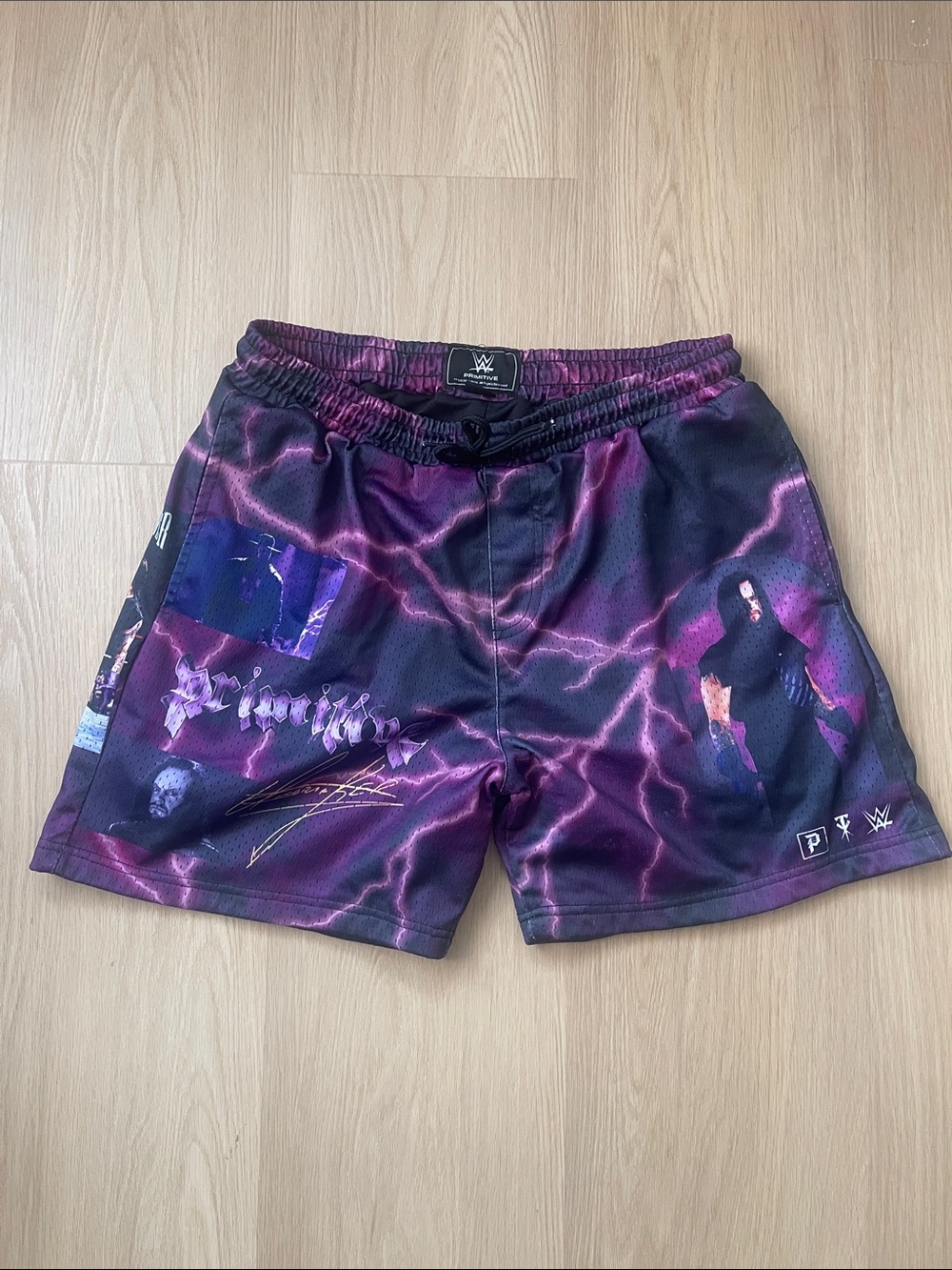 Primitive Skateboards x WWE Deadman Forever Undertaker Mesh Shorts